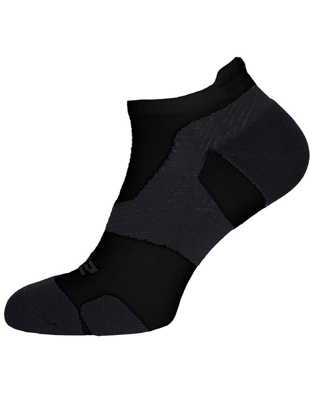 2xu Black Light Cushion /Titanium No Show Socks for men