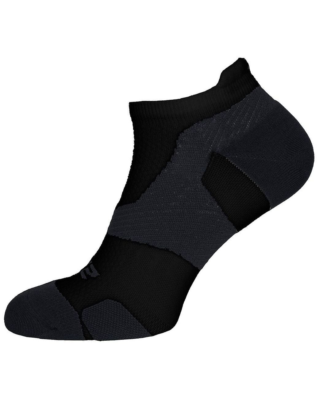 2xu Black Light Cushion /Titanium No Show Socks for men