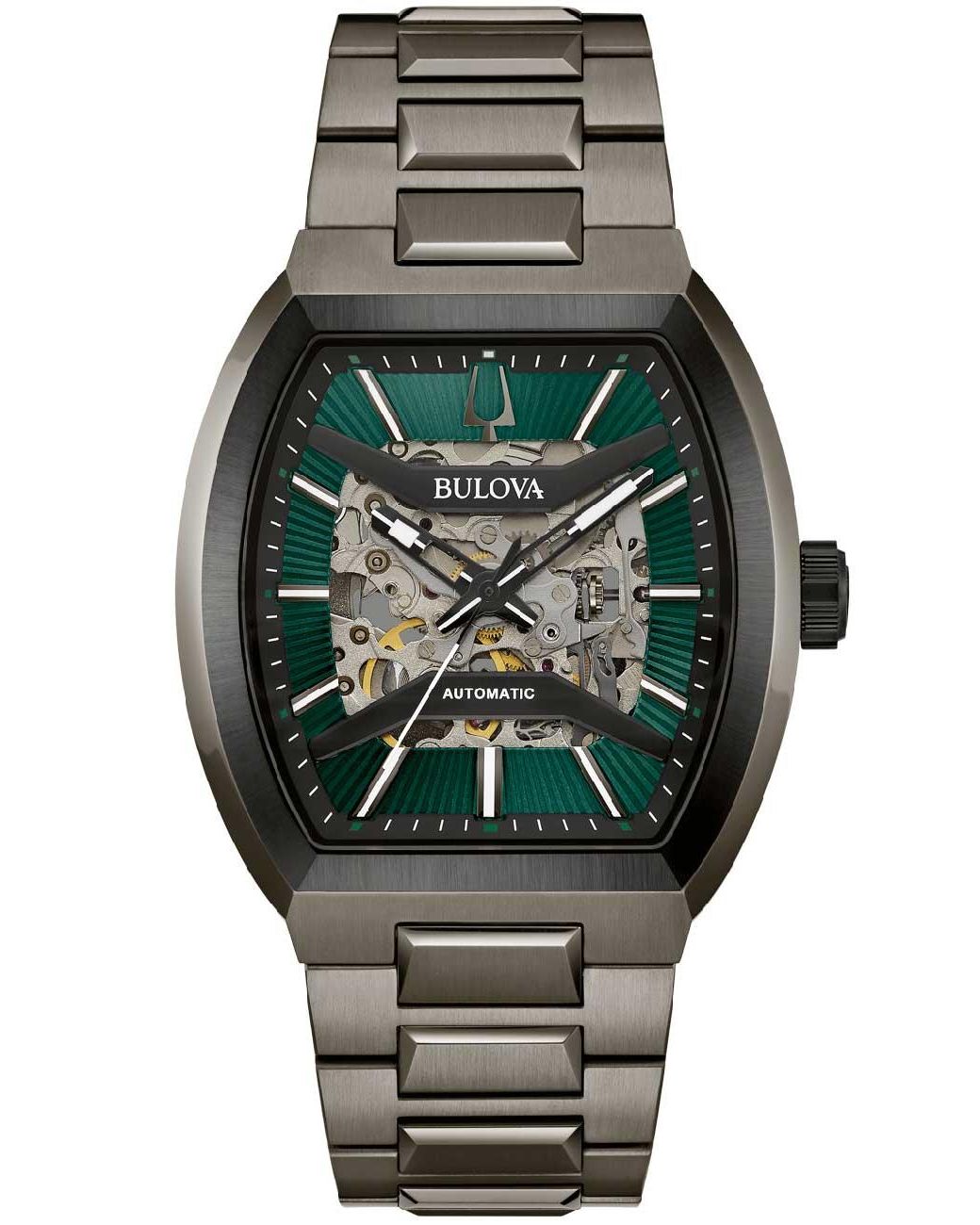 Bulova Gray Maquina Watch 98A321 Stainless Steel for men