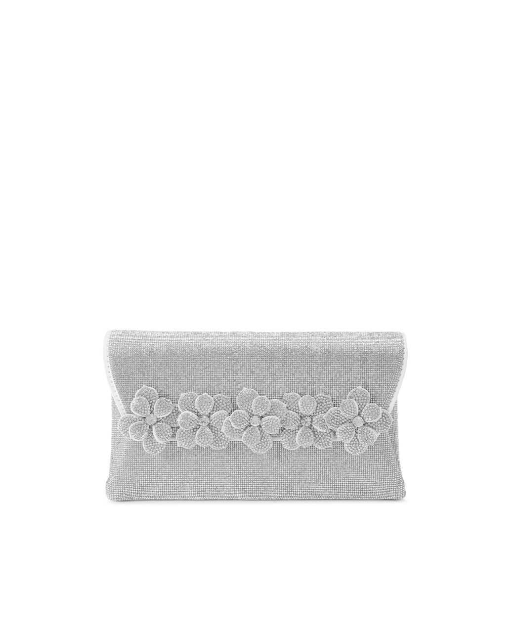 Carvela Kurt Geiger Gray Petalo Envelope Clutch Bag