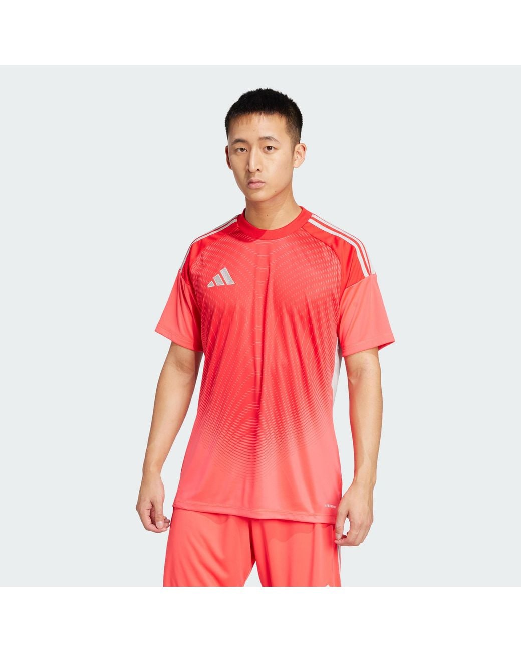 Adidas Originals Red Tiro 25 Competition Goalkeeper Jersey for men