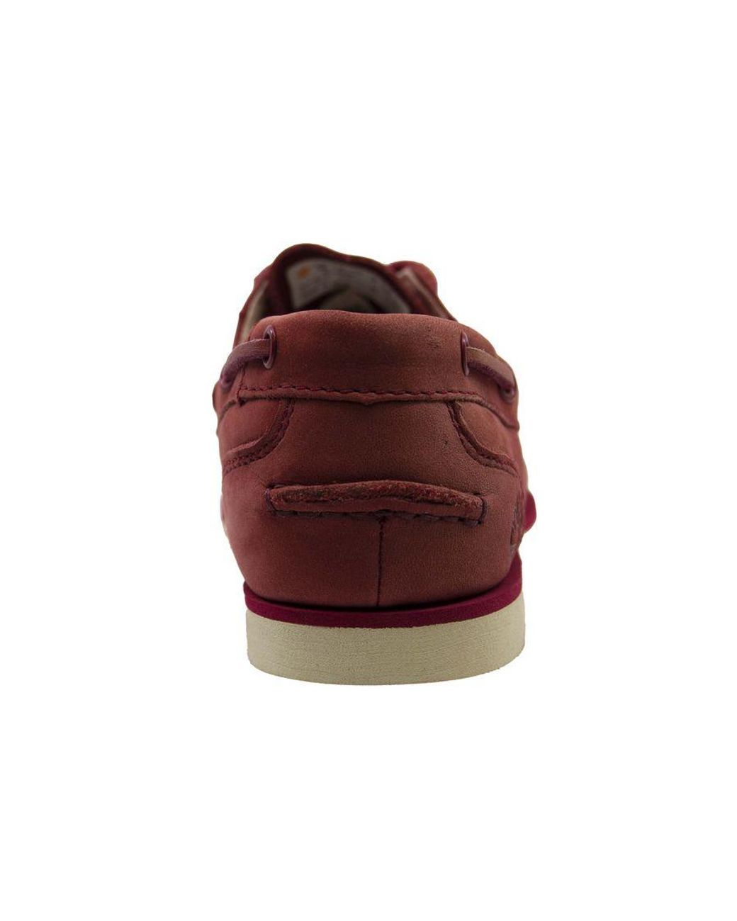 Timberland Red Classic Boat Unlined Leather Lace Up Shoes A14Dv Leather (Archived)