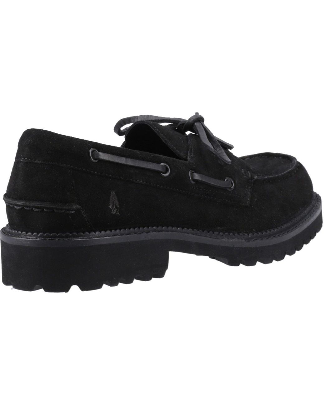 Hush Puppies Black Geri Suede Loafers