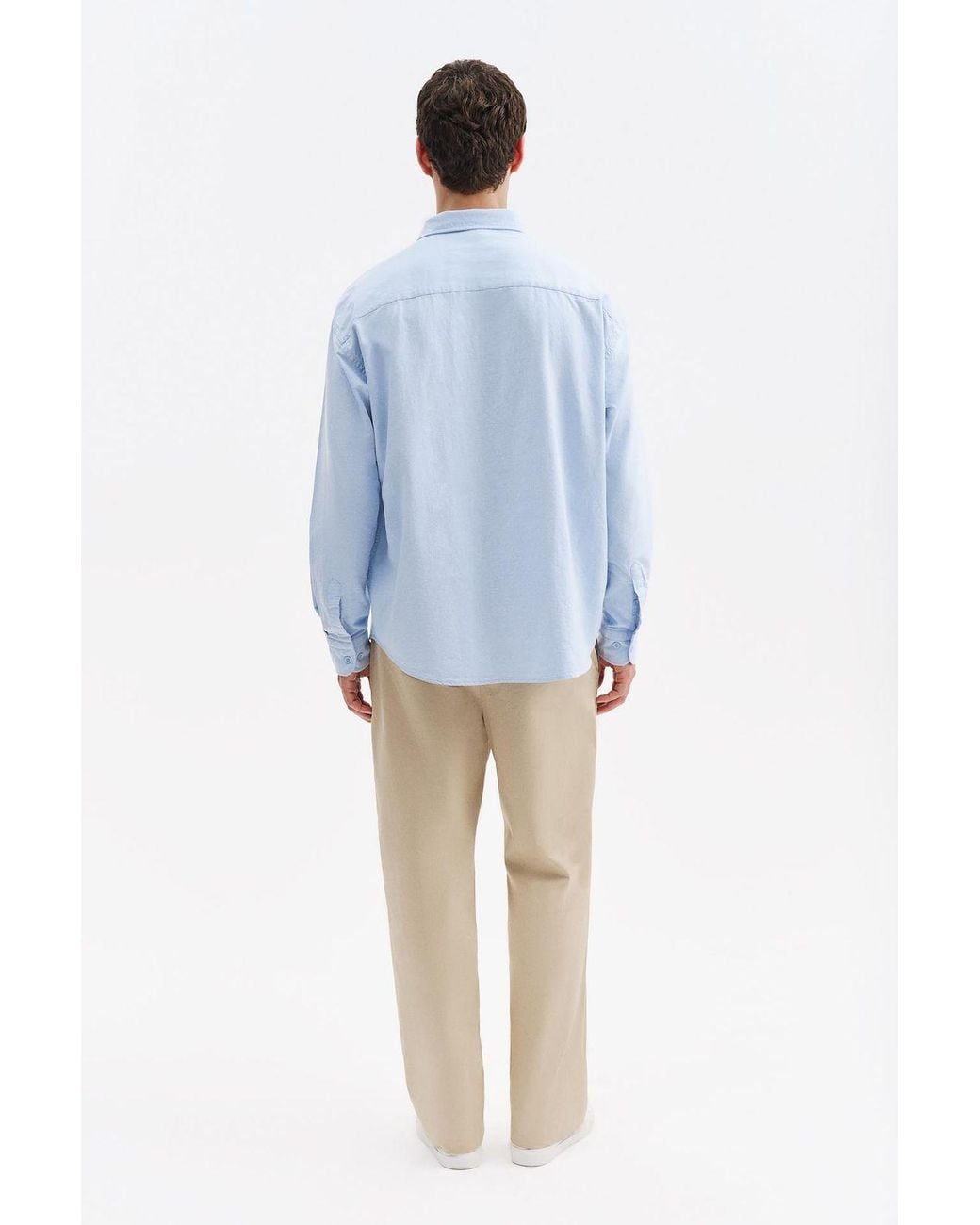 Giesto Blue Cotton Shirt for men