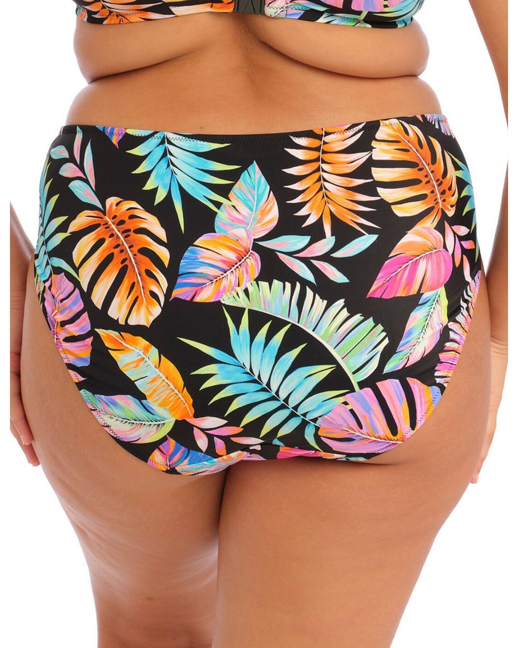 Elomi Blue Tropical Falls Mid Rise Bikini Brief