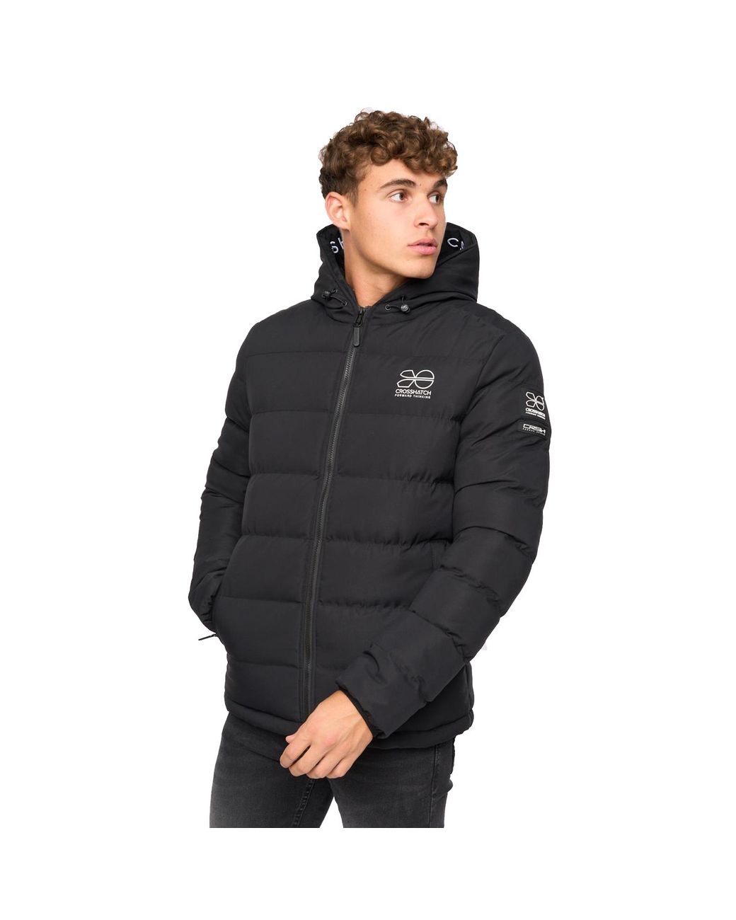 Crosshatch Black Pitsburg Jacket for men