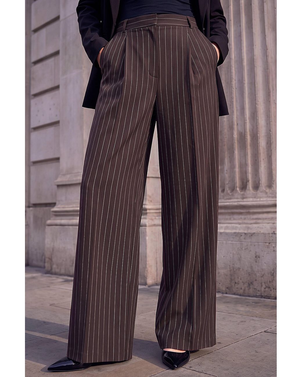Roman Blue Pinstripe Trouser