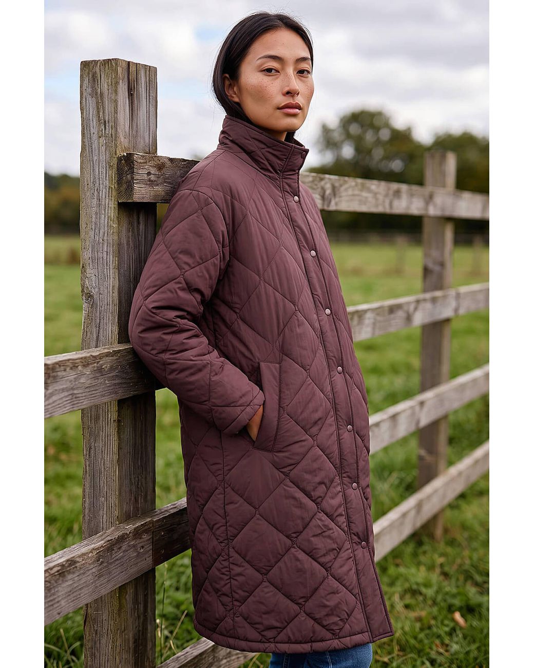 Roman Red Petite Oversized Puffer Coat