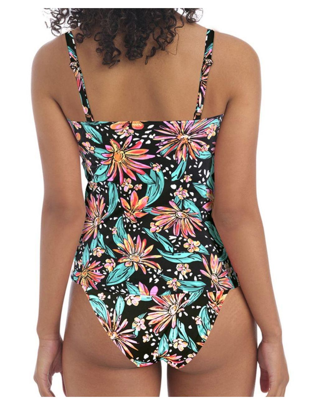 Freya Blue Wild Daisy Plunge Tankini Top