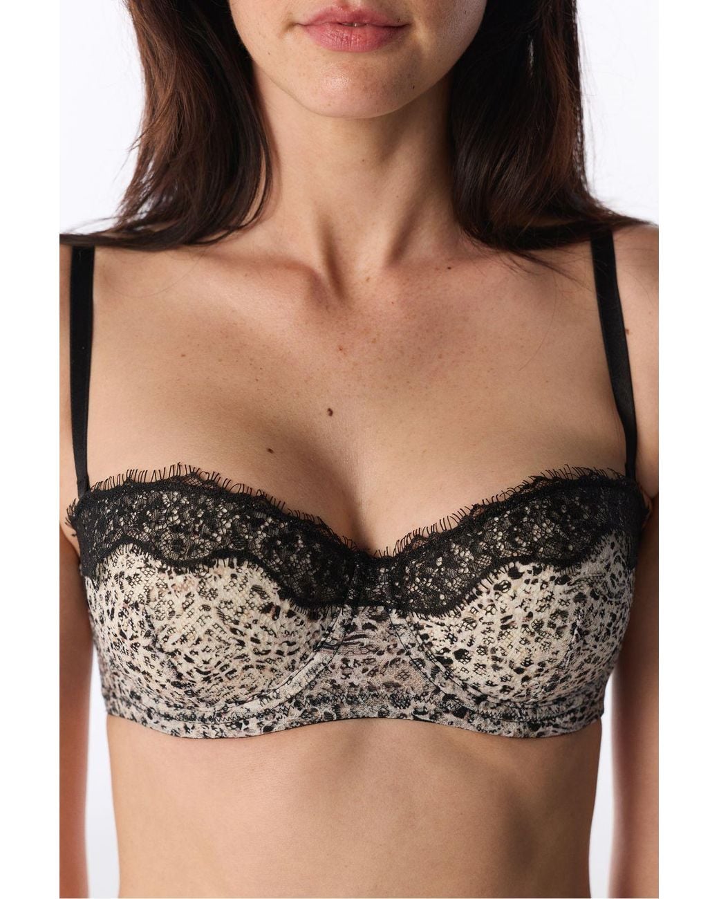 Penti Multicolor Stardoll Printed Leopard Pattern Padded Push Up Bra