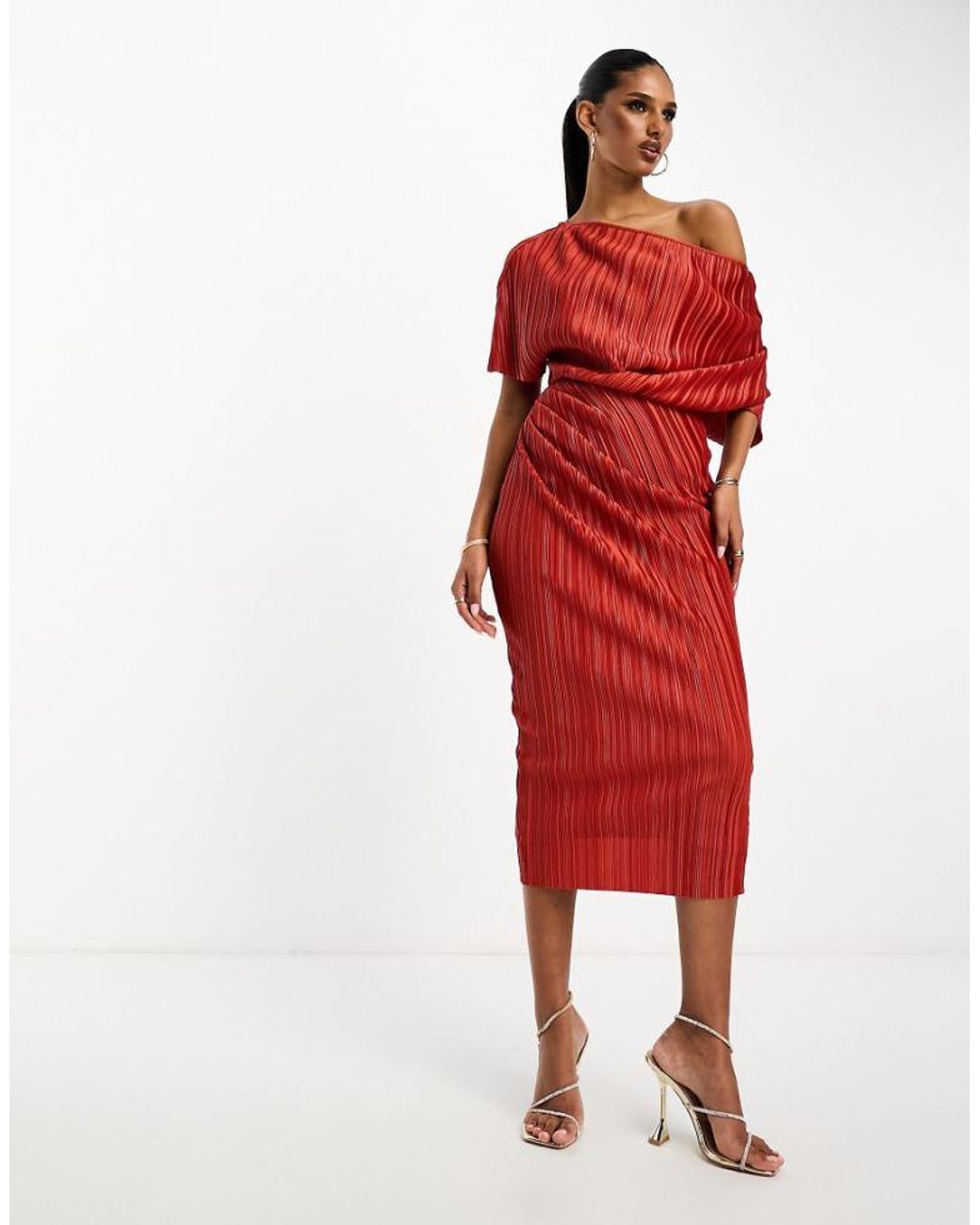 off the shoulder red summer dress VENUS Off The Shoulder Mini Dress | Rose Red
