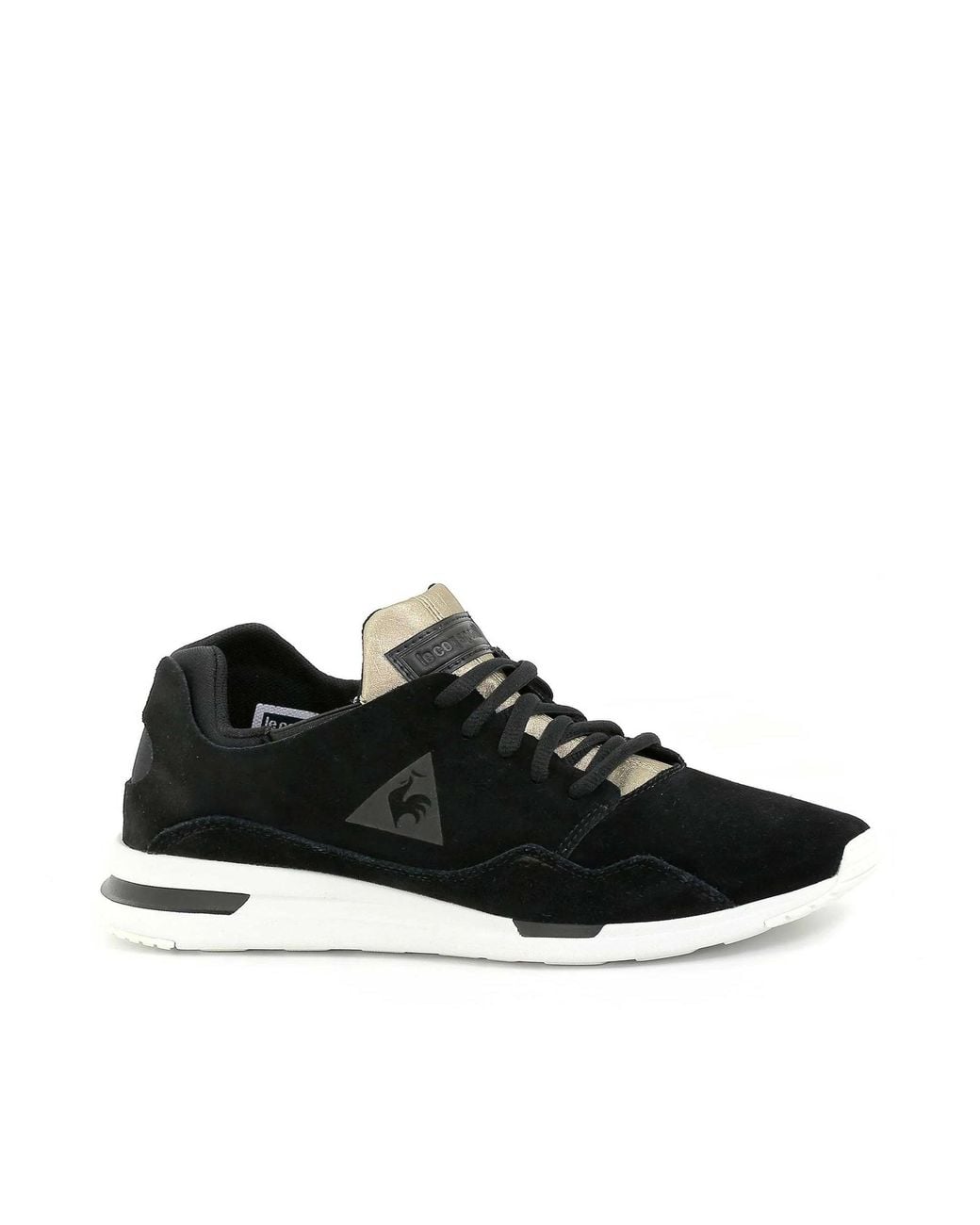 Le Coq Sportif Black Lcs R Pure Metallic Trainers Leather