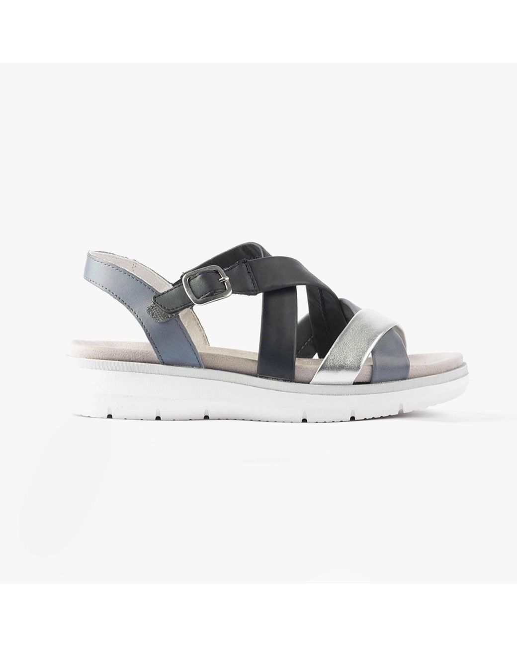 Remonte Blue D2K53-14 Sandals Combination Leather