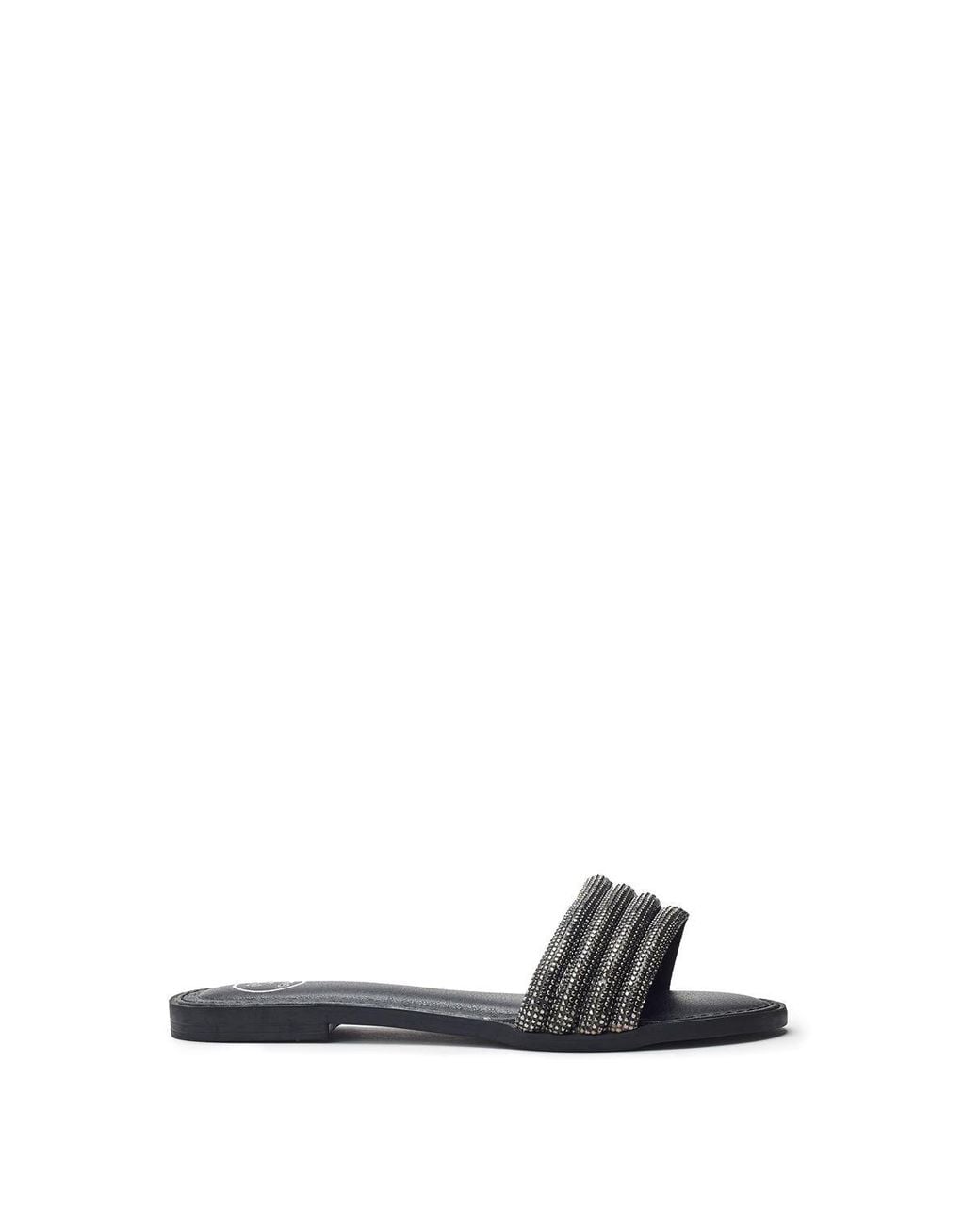 b.soleful White Lusina Sandals Faux Leather