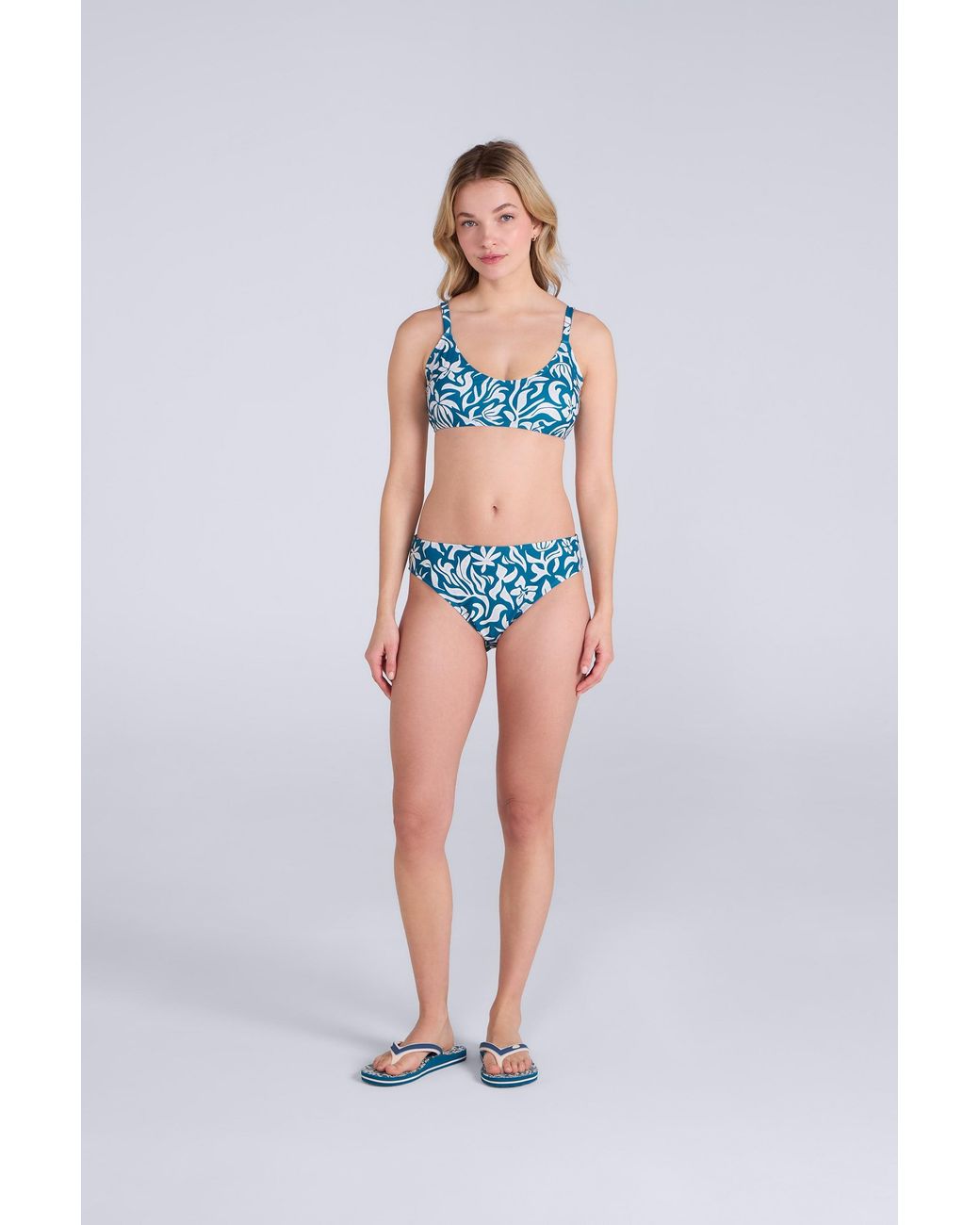 Mountain Warehouse Blue 'Skye' Bikini Bottom Chlorine & Salt Water Resistant Stretchy Swimwear