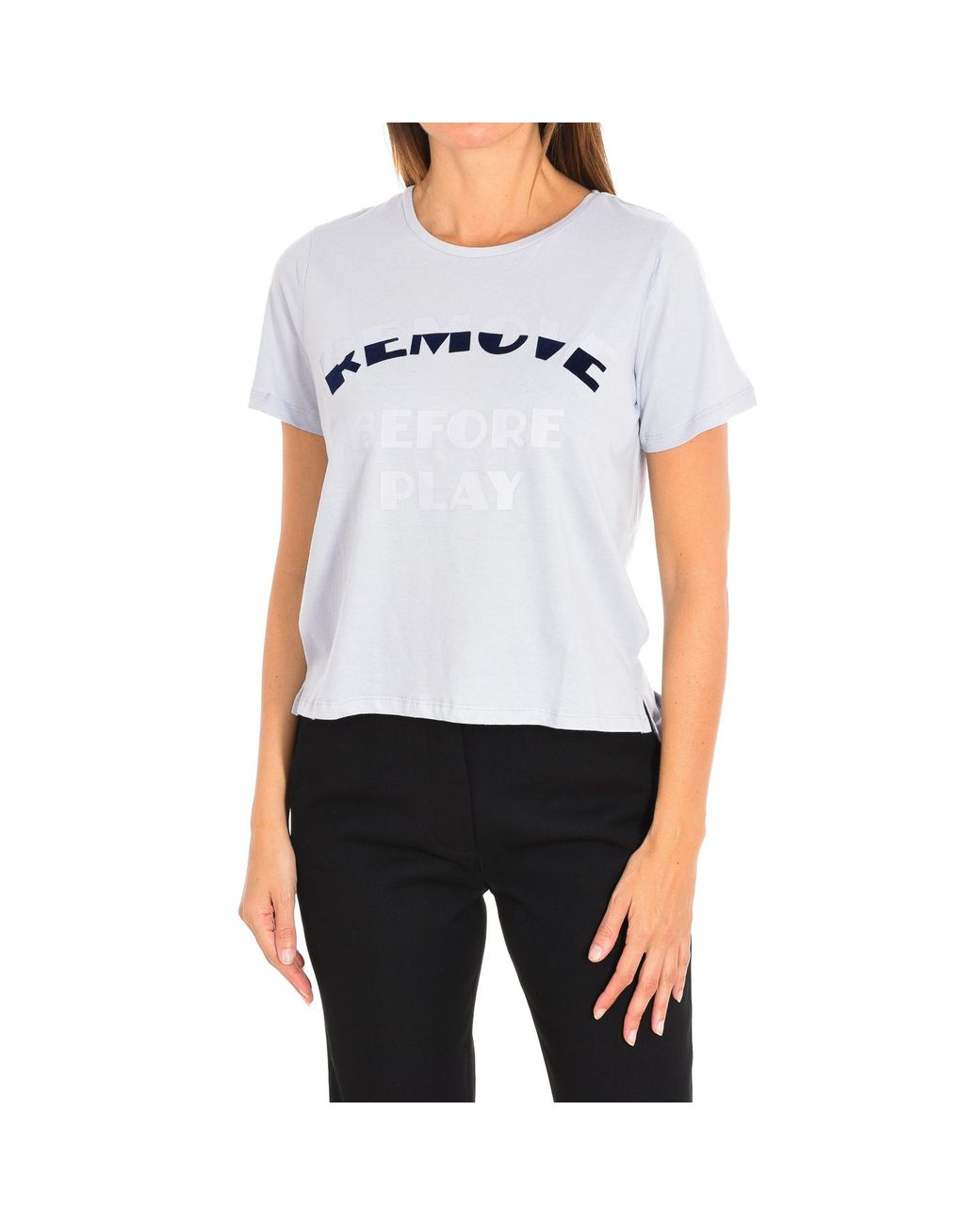 ELEVEN PARIS Gray Etessa 17F2Ts14 Short Sleeve T-Shirt