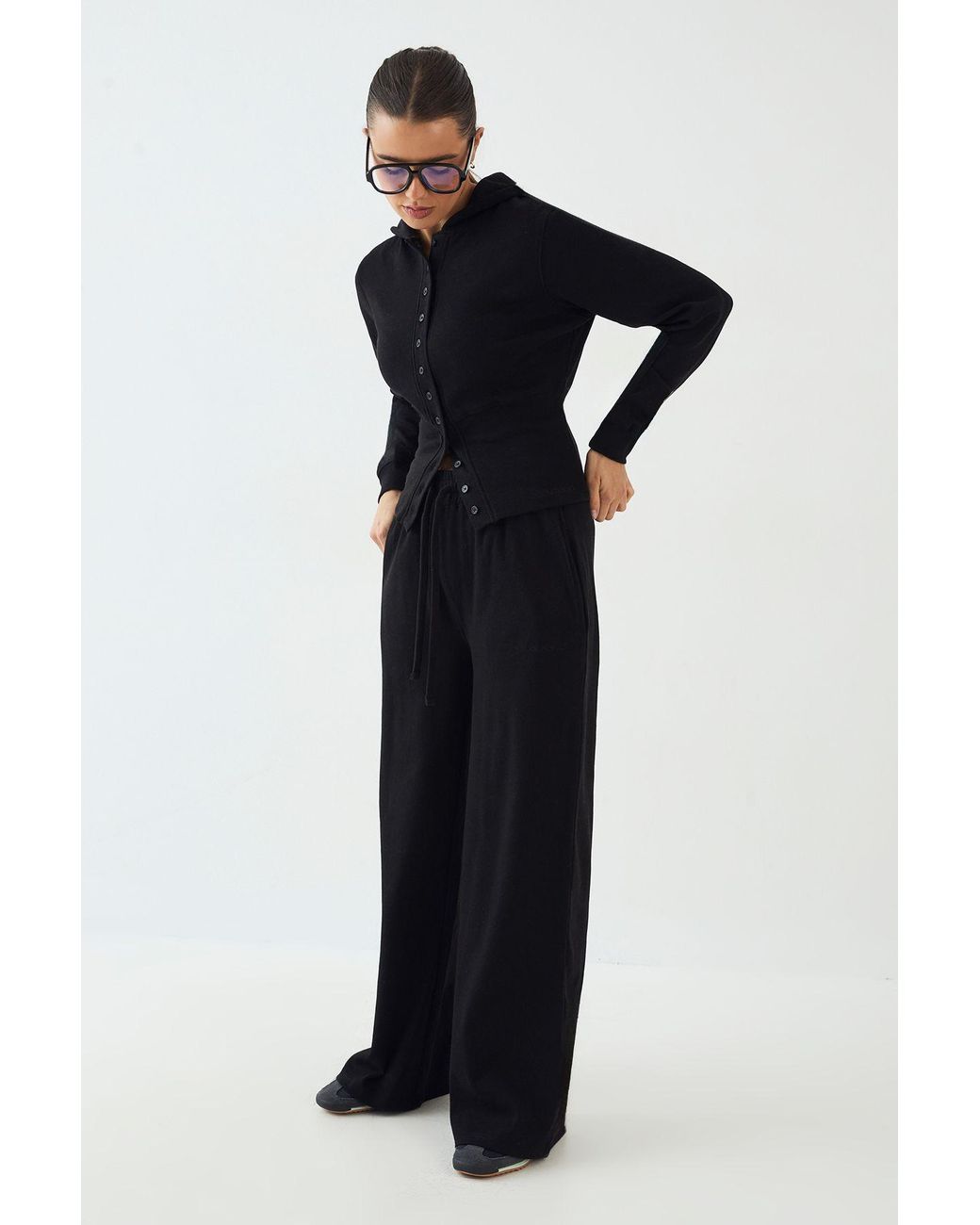 DSGN Studio Blue Heavy Rib Straight Leg Jogger