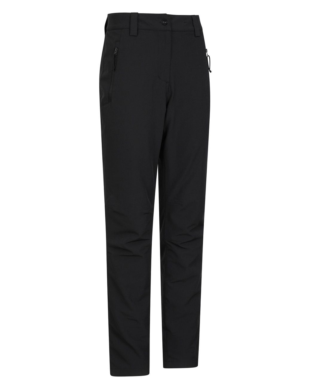 Mountain Warehouse Black 'Arctic' Thermal Trousers Lightweight Stretchy Warm Fleece Lined Pants
