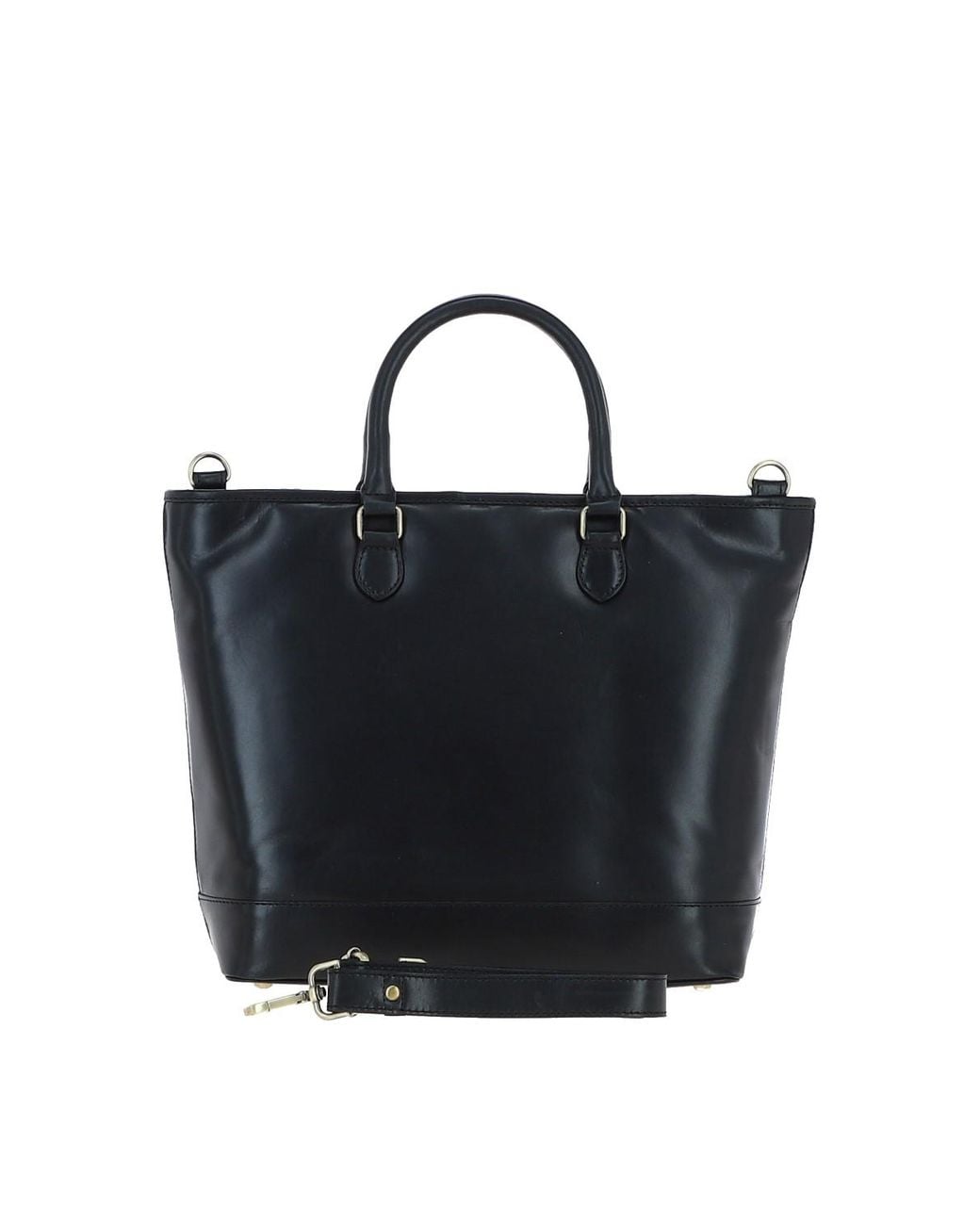 Ashwood Leather Black Large Real Shopper Bag