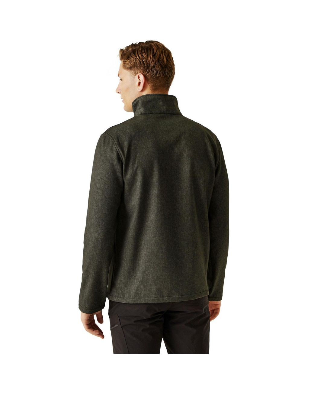 Regatta Black Cera V Wind Resistant Softshell Outdoor Walking Hiking Jacket for men