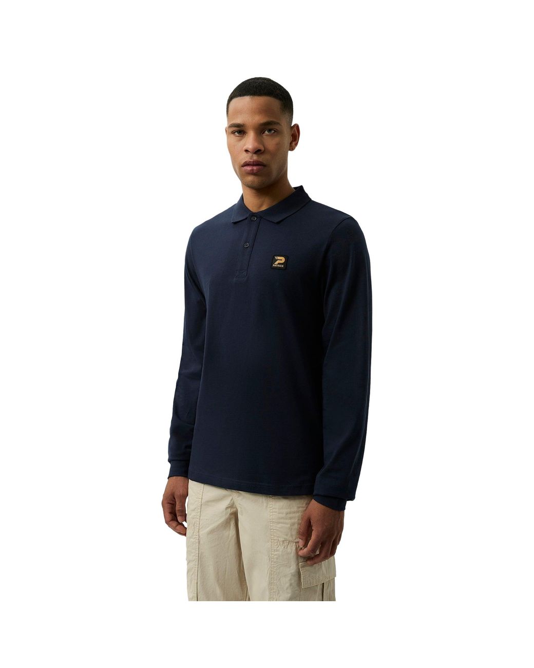 Patrick Blue Luca Polo Shirt Cotton for men