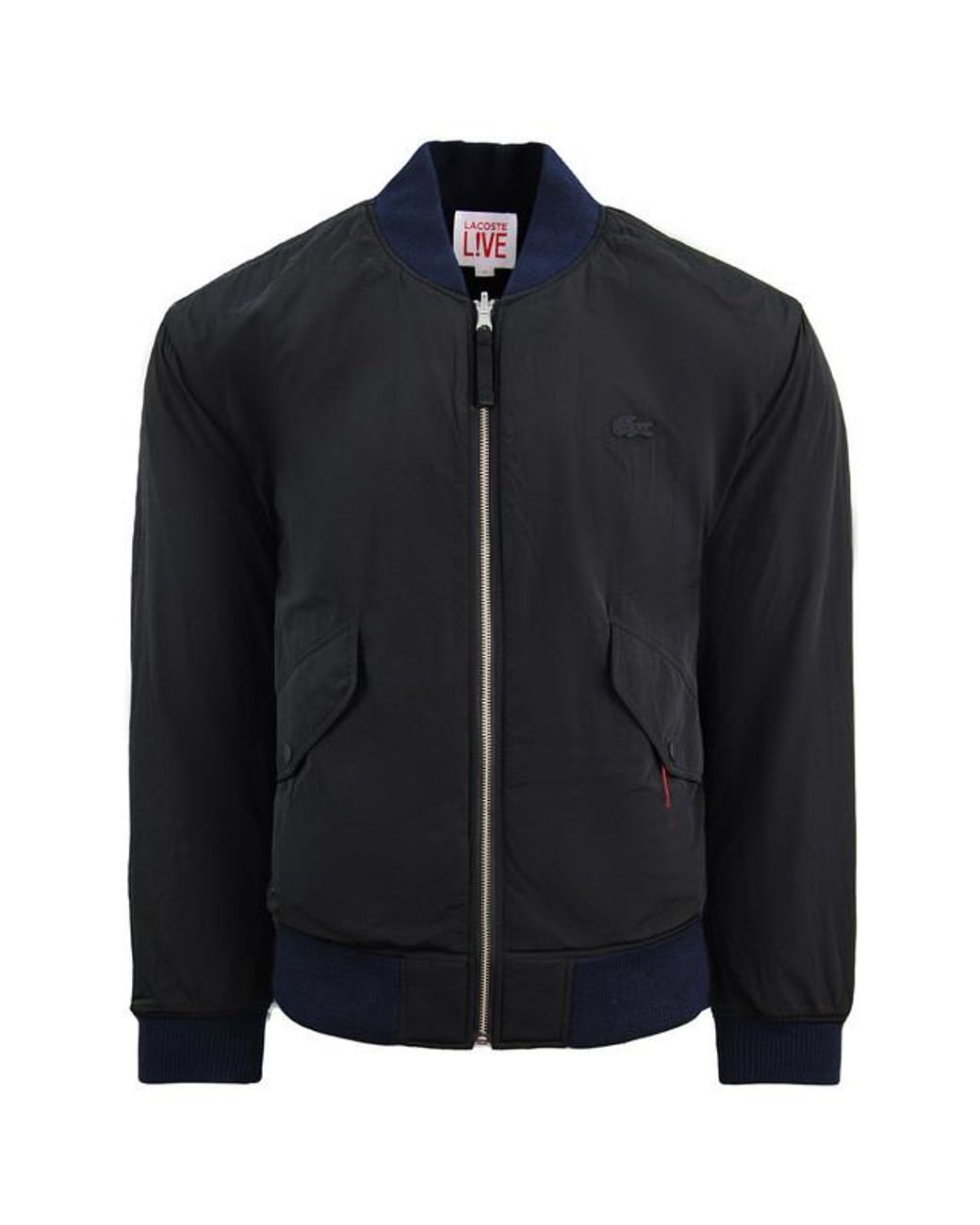 Lacoste Black L!Ve Reversible Bomber Jacket