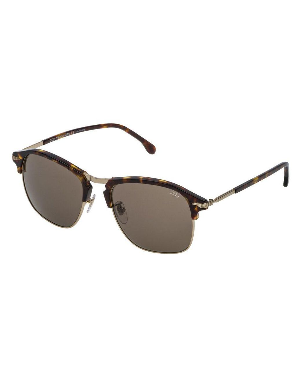 Lozza Brown Acetate Sunglasses for men