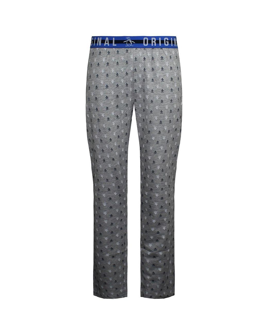 Original Penguin Gray Jersey Pyjamas Bottoms for men