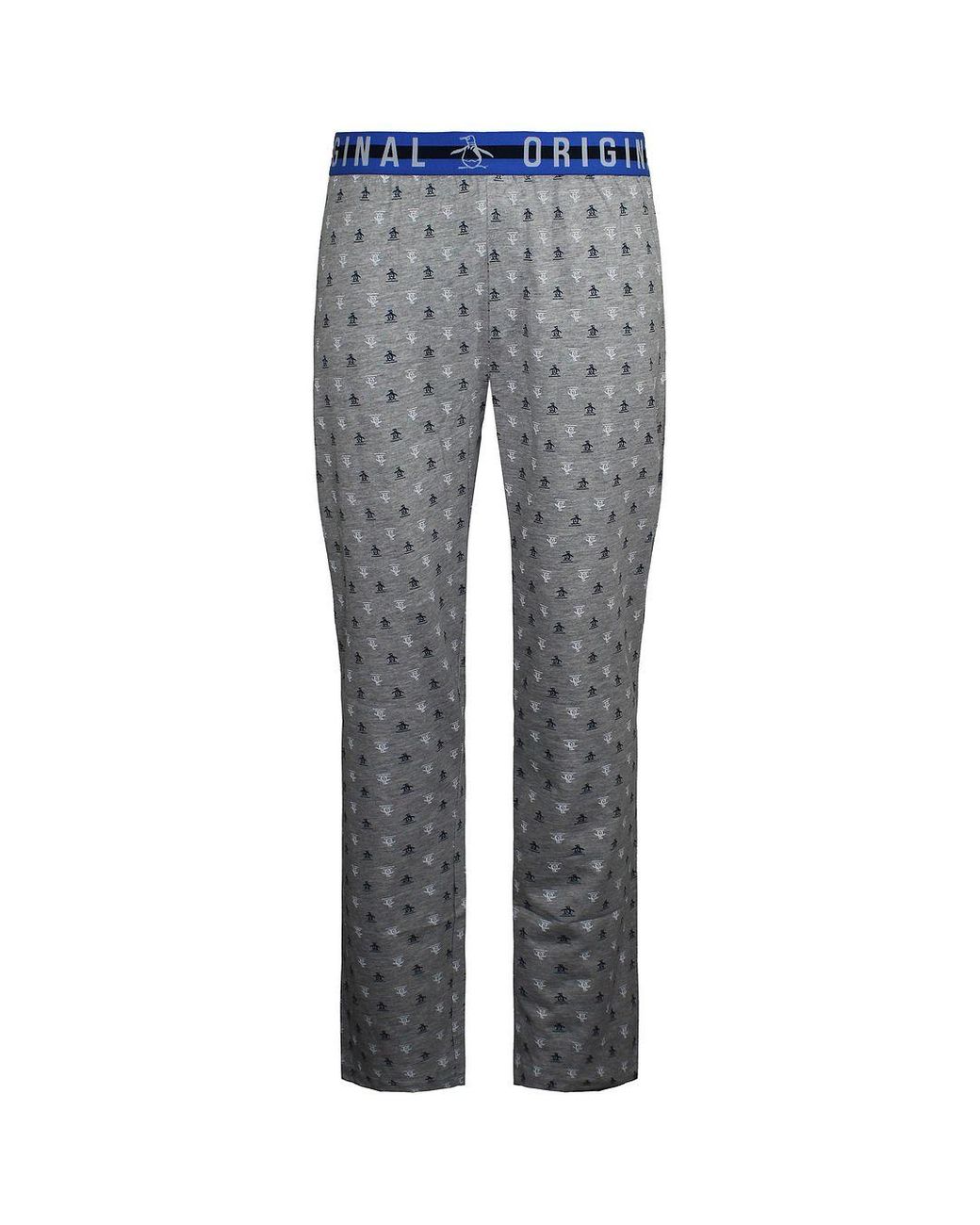 Original Penguin Gray Jersey Pyjamas Bottoms for men