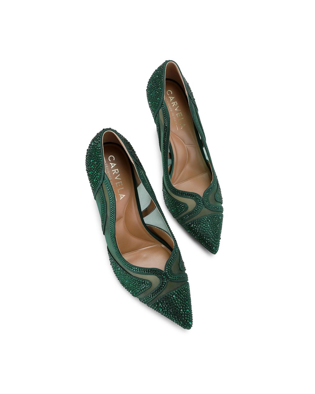 Carvela Kurt Geiger Green Fantastico Court Heels