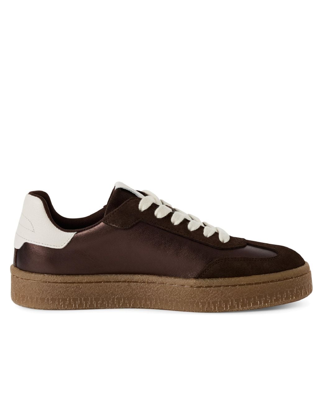 Tamaris Brown Suede Leather Fashion Lace Up Sneakers