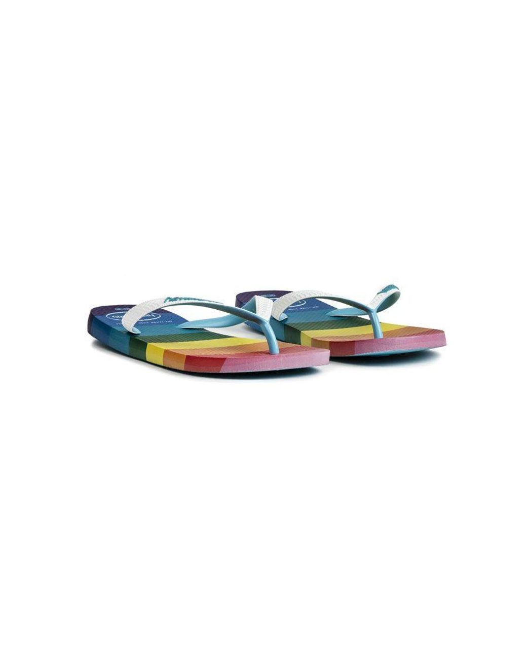 Havaianas Blue Top Logo Sandals for men