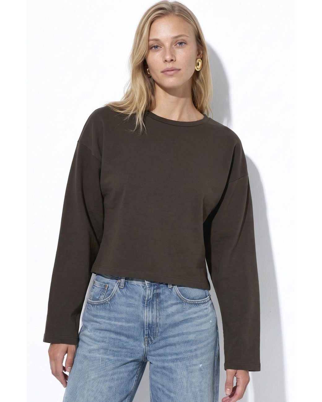 Busem Black Cotton Elastane Blouse