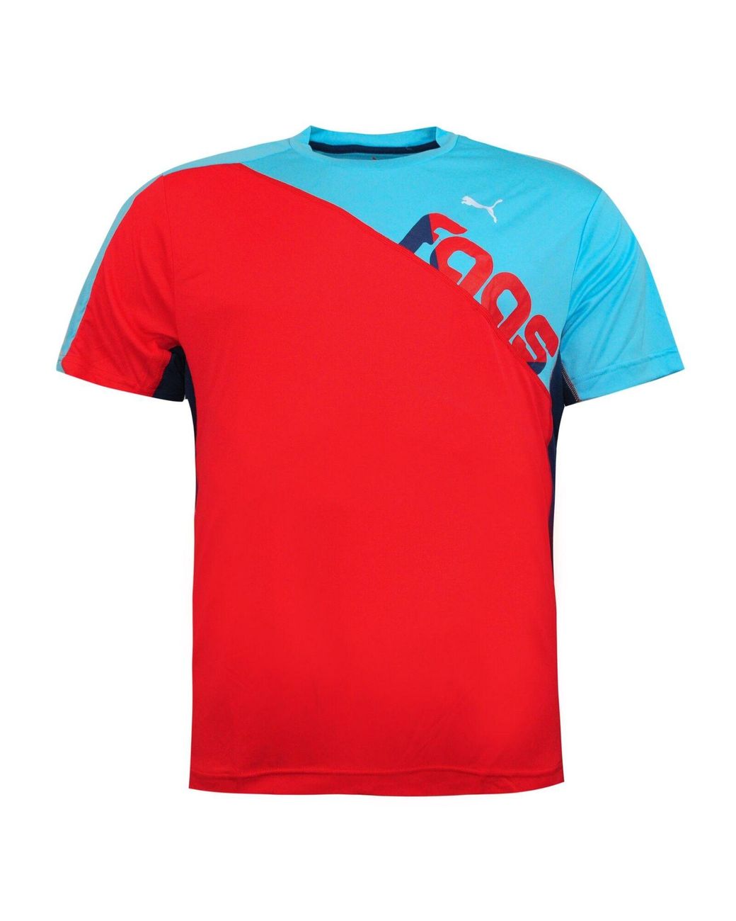PUMA Red Faas Core Short Sleeve Tee Gym Fitness Crew Neck Top T-Shirt 509831 06 for men