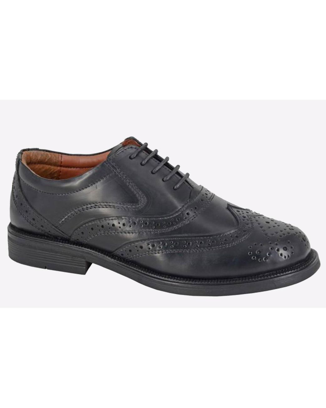 Scimitar Black Newbury Brogues for men