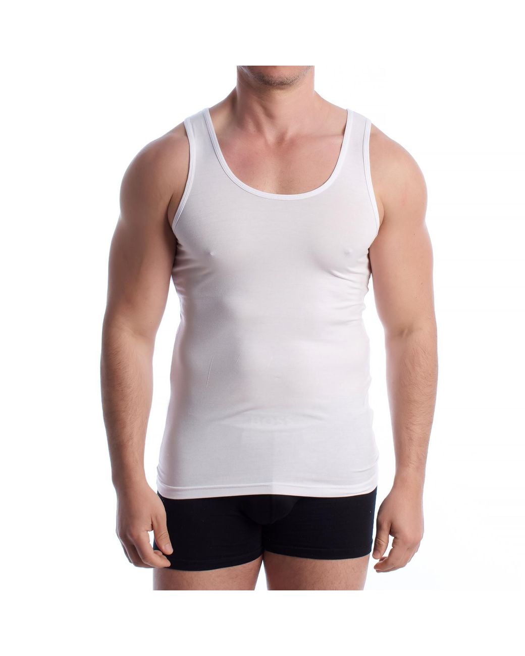 Q En Purple Micromodal Tank Top Q100 for men