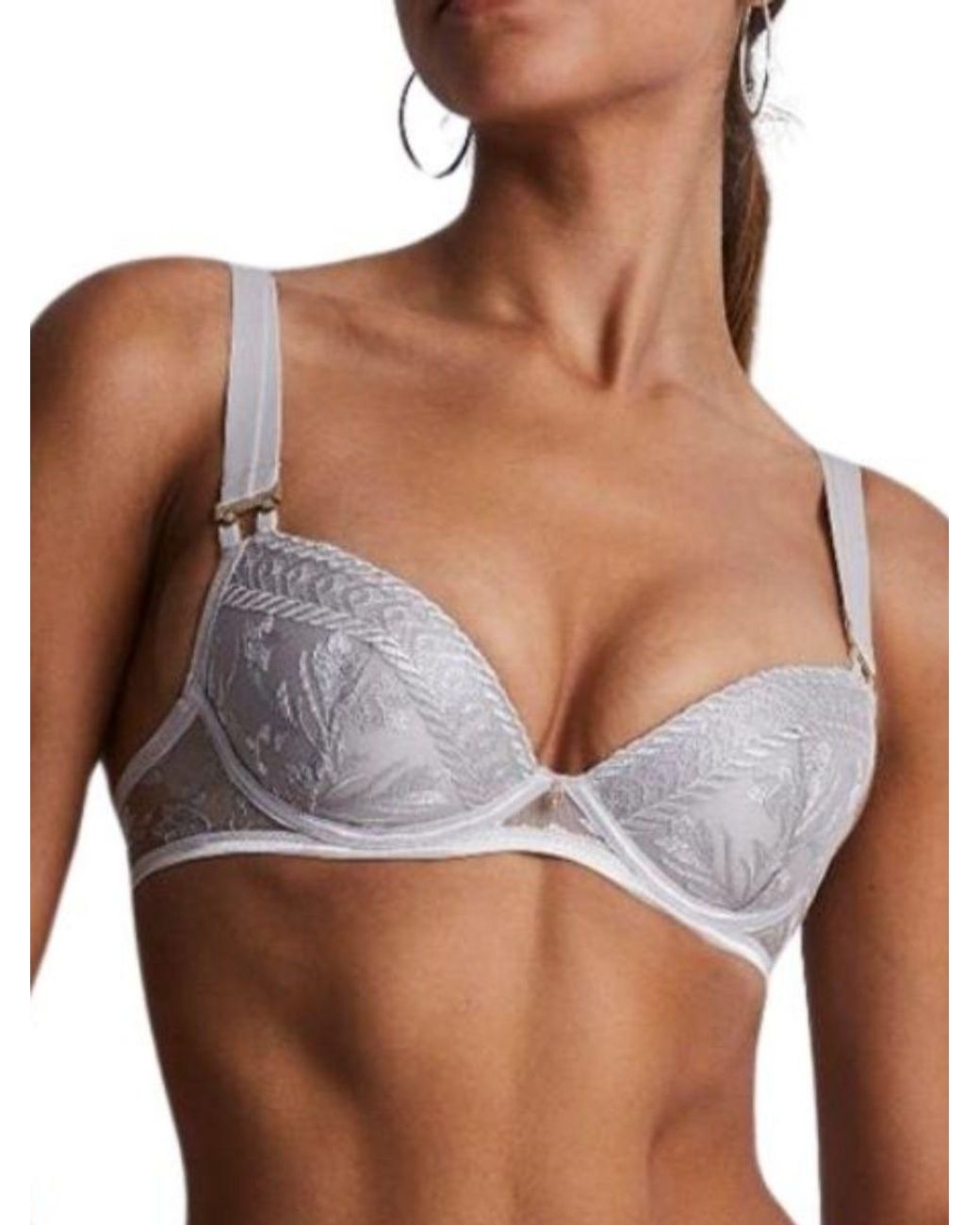 Aubade White Magnetic Spell Moulded Plunge Bra