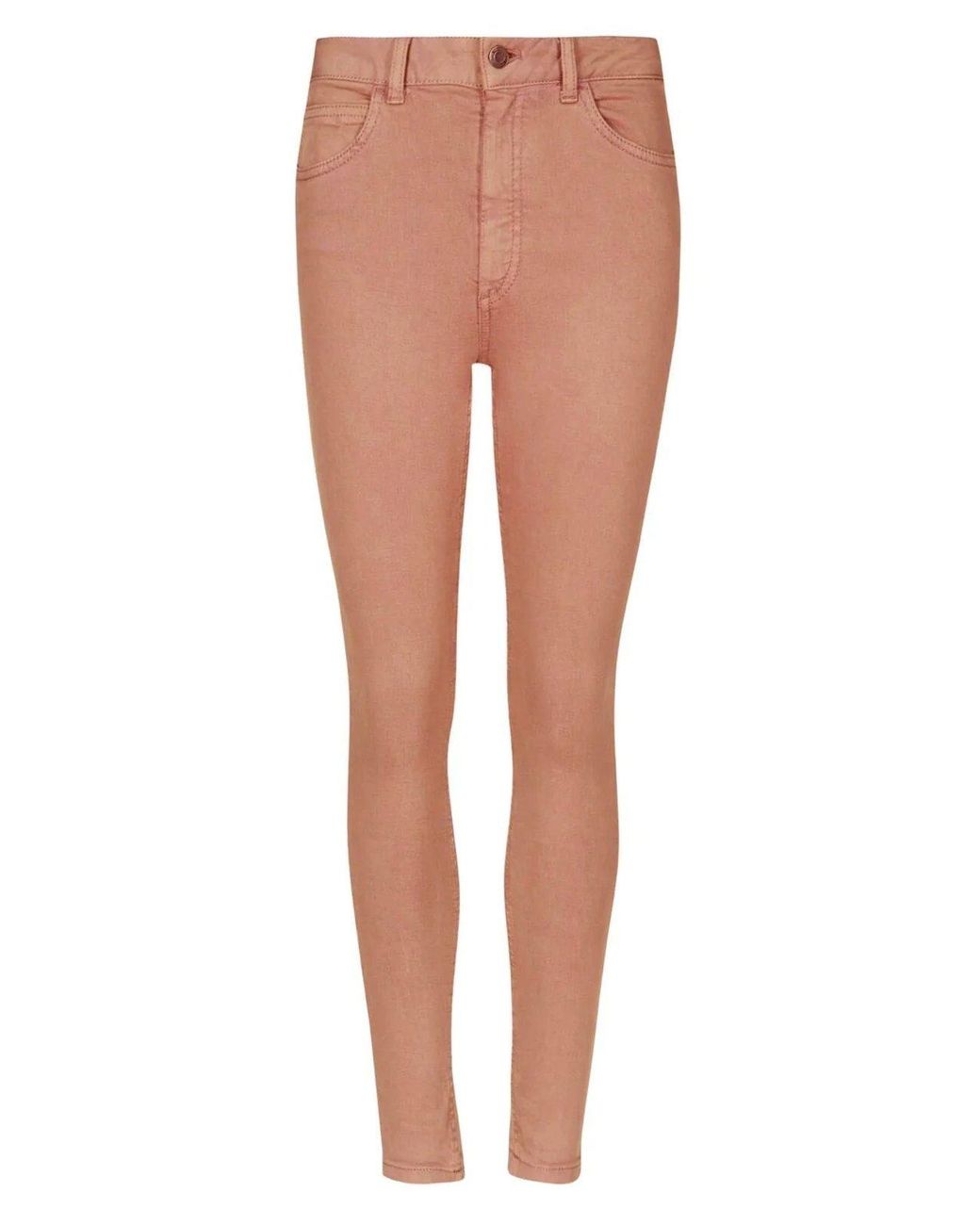 Secret Label Orange Tencel Super Skinny Coloured Jeans