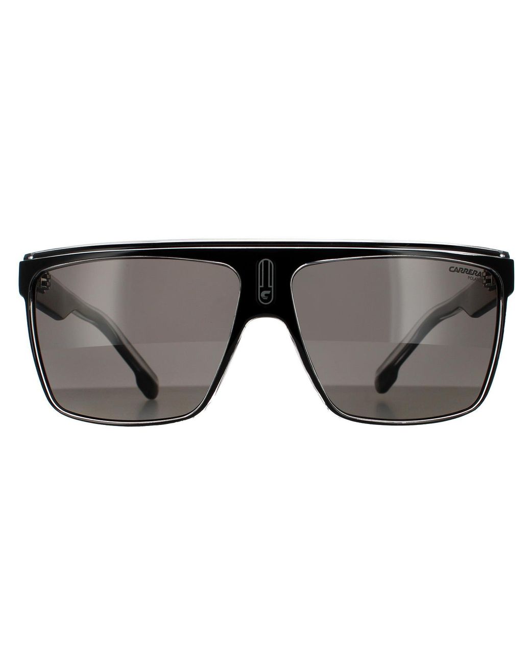 Carrera Gray Shield Crystal Polarized Sunglasses