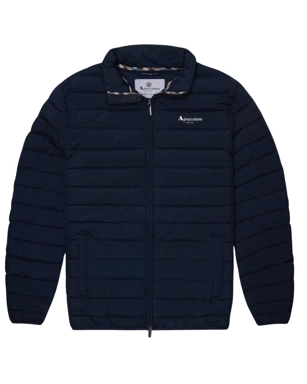 Aquascutum Blue Active Rlg Mockneck 100Gr Jacket for men