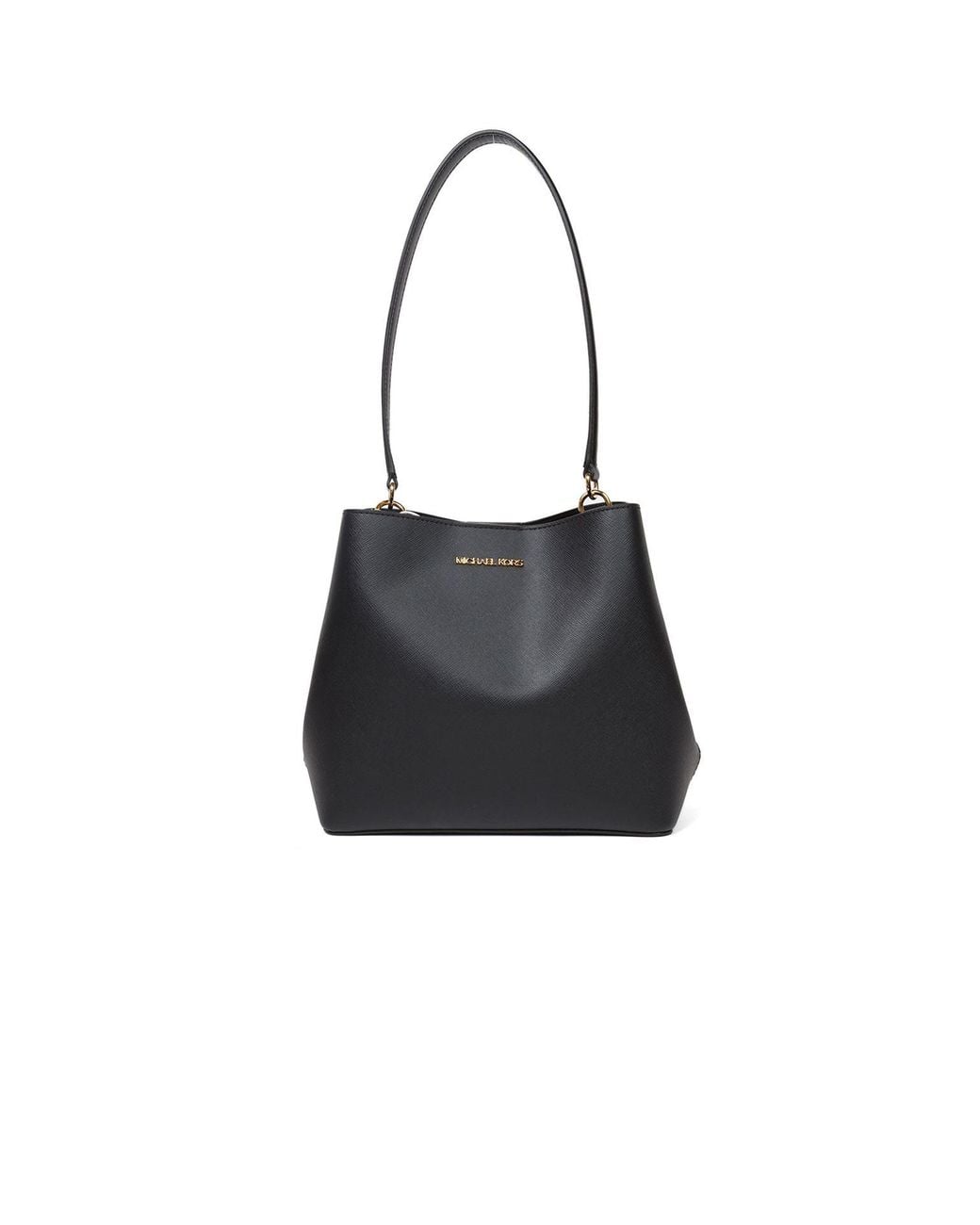 Michael Kors Black Pratt Medium Bucket Shoulder Bag