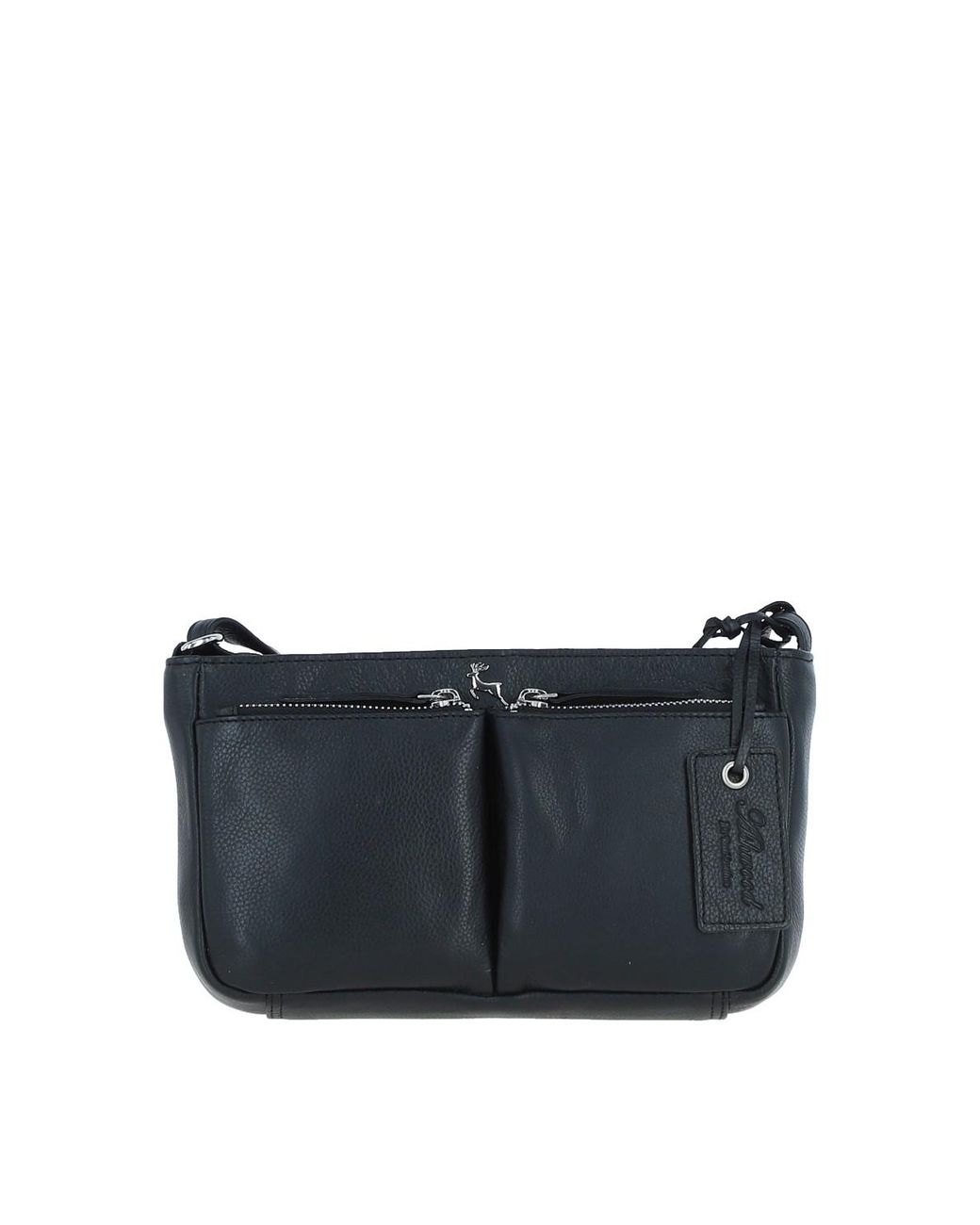 Ashwood Leather Gray 'Iverness' Real Crossbody Bag
