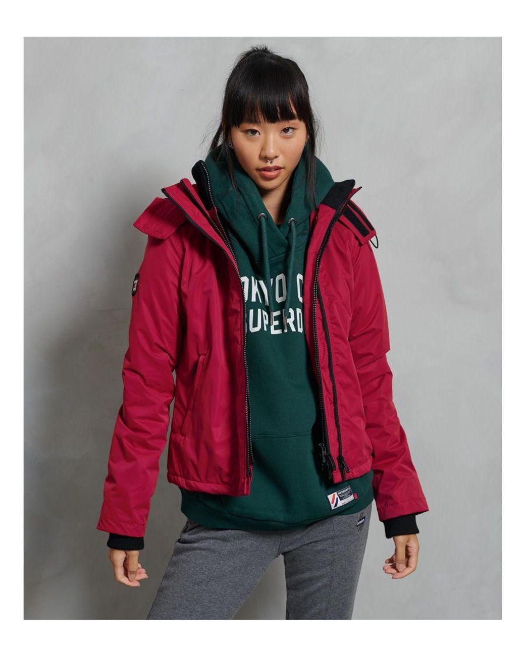 Superdry Microfibre Arctic Sd-windcheater Jacket in Red | Lyst UK