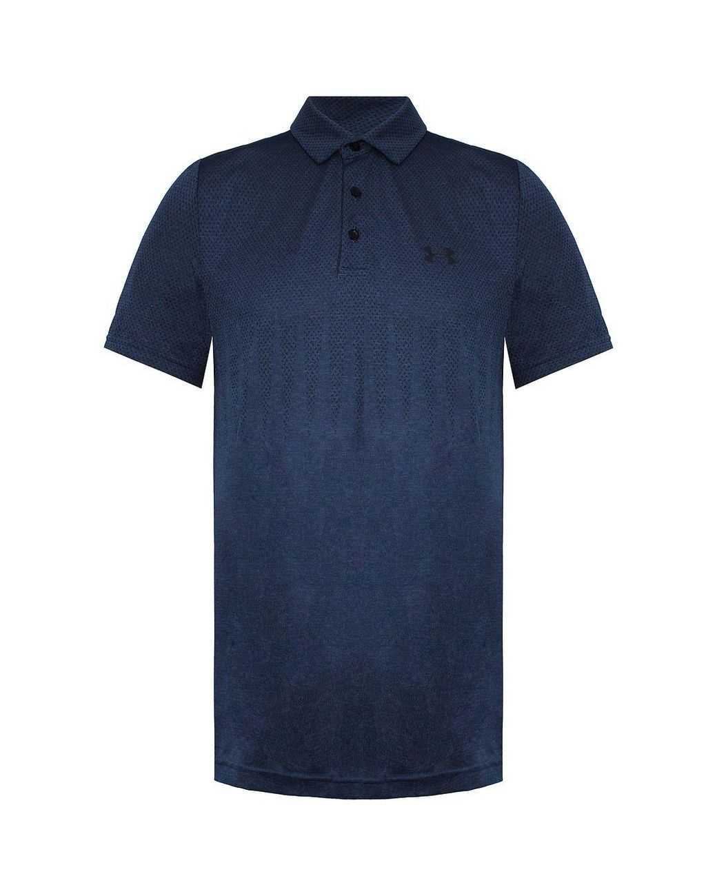 Under Armour Blue Vanish Seamless Polo Shirt Nylon/Polyester for men