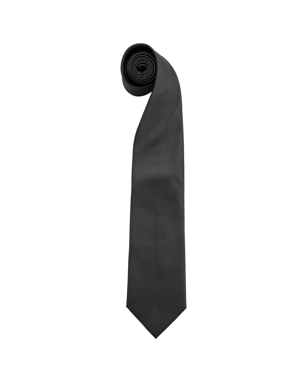 PREMIER Black “Colours” Plain Fashion Business Tie (Pack Of 2) for men