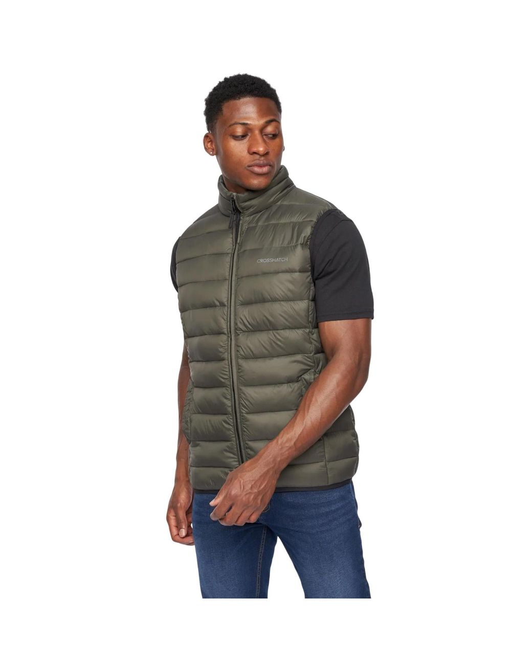 Crosshatch Green Gattering Gilet for men