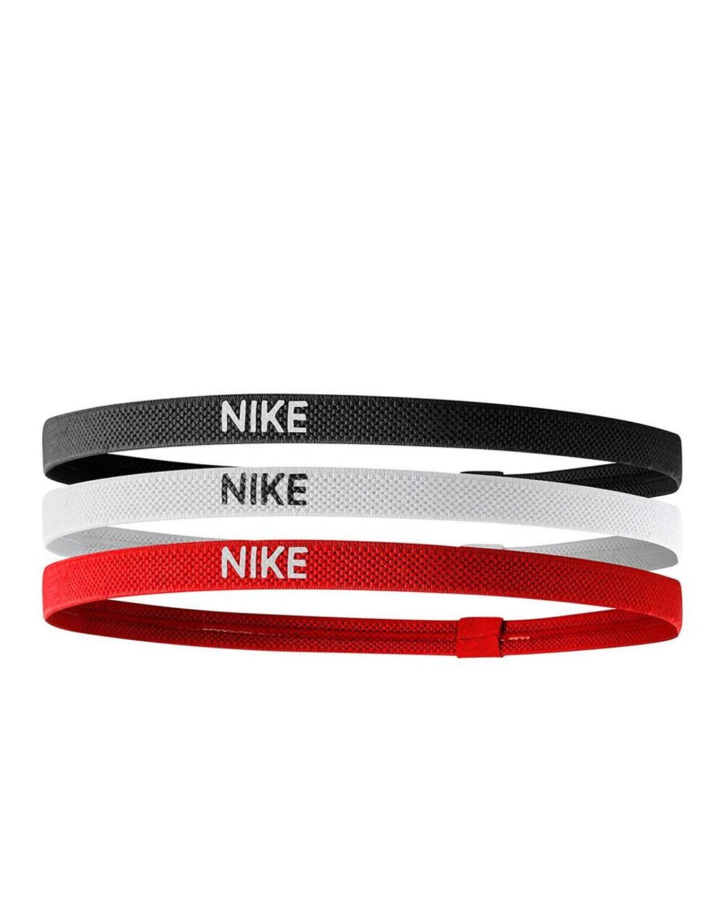 Nike Red Mixed Width Headband (Pack Of 3)