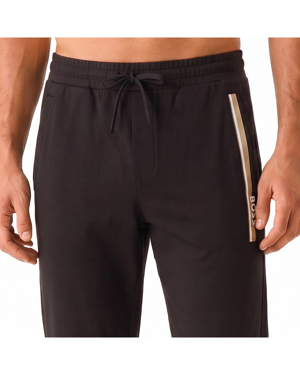 Boss Black Long Cotton Sports Trousers 50554784 for men