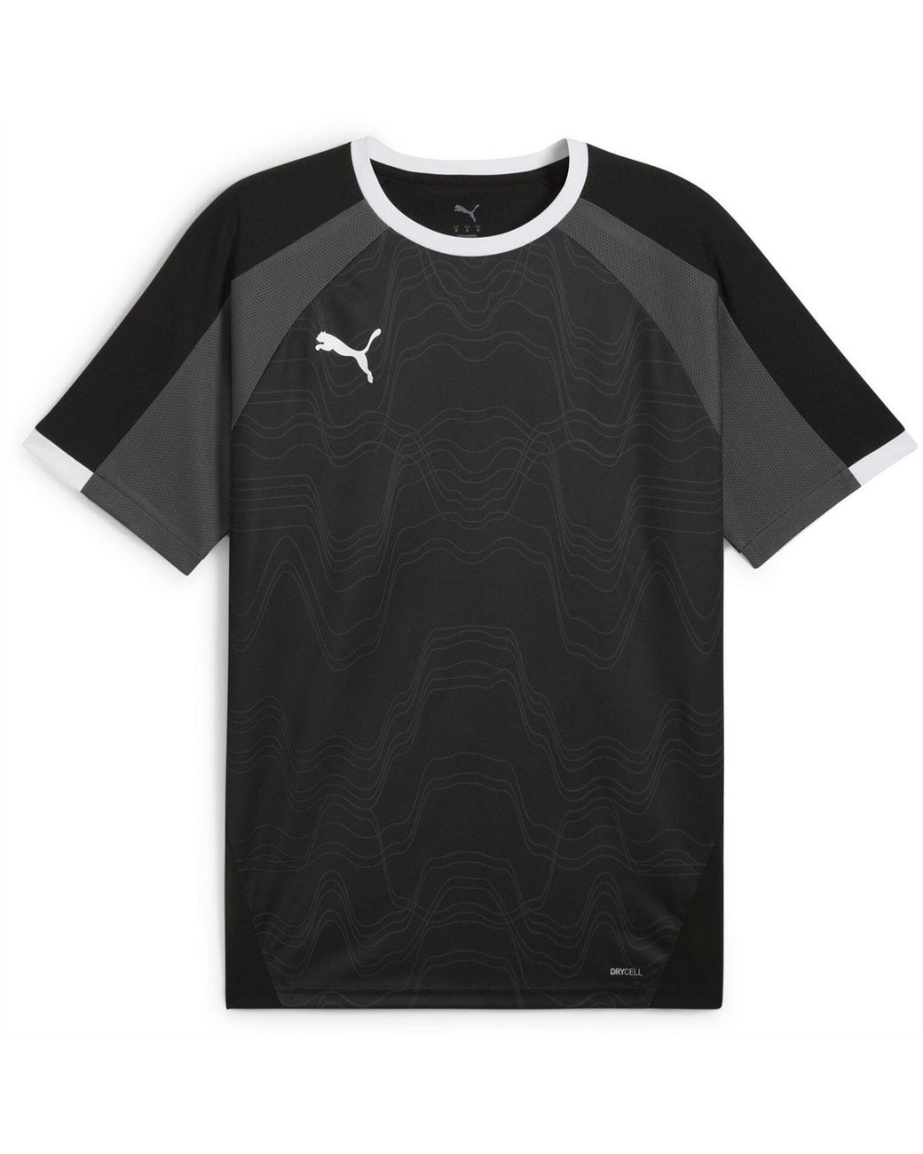 PUMA Black Individualliga Graphic Jersey T-Shirt for men