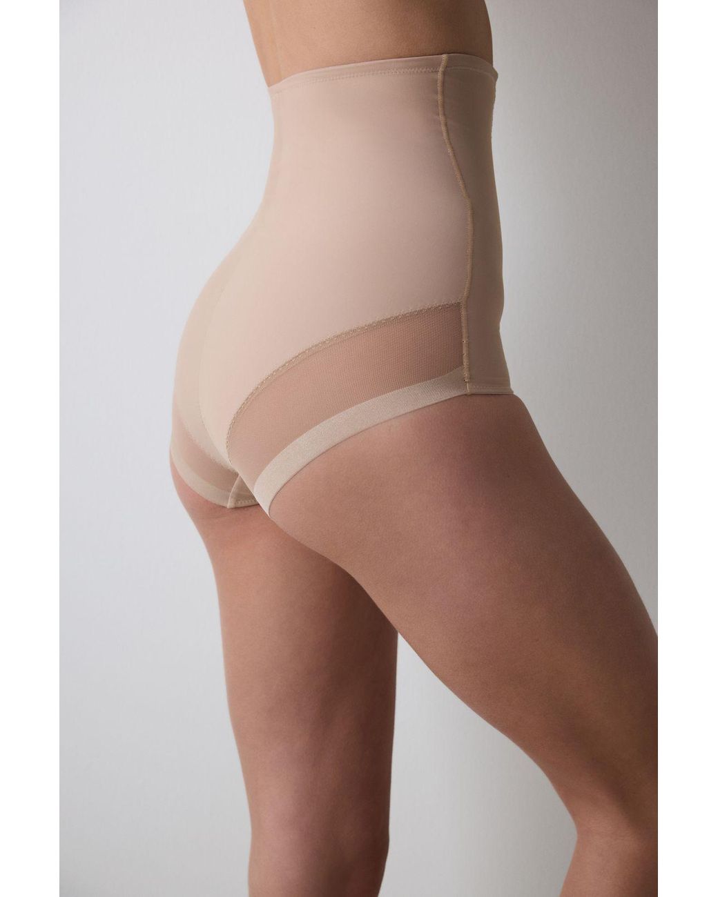 Penti Natural High-Waist Mesh Insert Shapewear Bodysuit